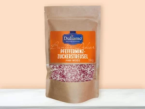 Pfefferminz-Streusel pink-weiß - DULIAMO