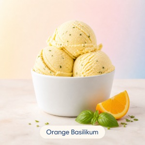 Orange-Basilikum-Eis 10l